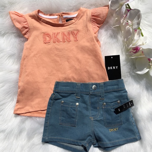 denim shorts and top set